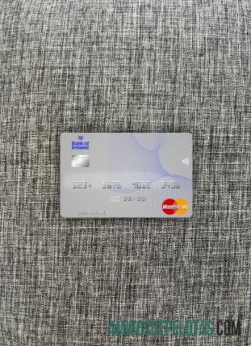 Irlanda Banco da Irlanda Mastercard Photolook Front exemplo